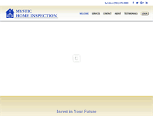Tablet Screenshot of mystichomeinspection.com